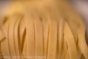 Fettucine with basil, chicken and pine nuts, Maine food photographer